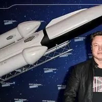 SpaceX roketi fırlatılışı ve Wall Street finansal grafiklerini temsil eden görsel.
