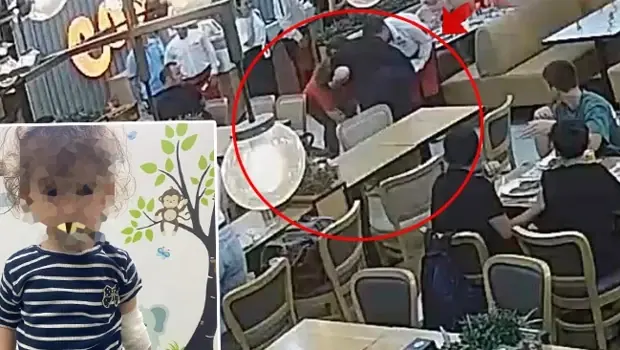 İzmir'de restoranda yaşanan kaza sonrası inceleme.