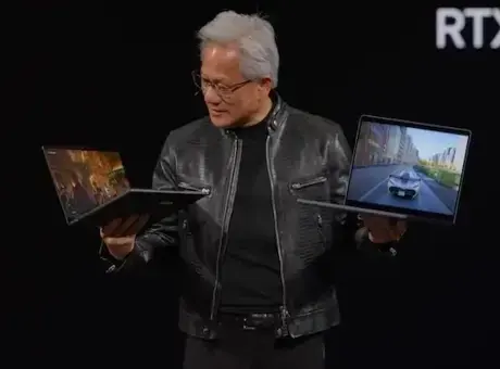 Nvidia RTX Spark işlemcisinin fütüristik bir görüntüsü.