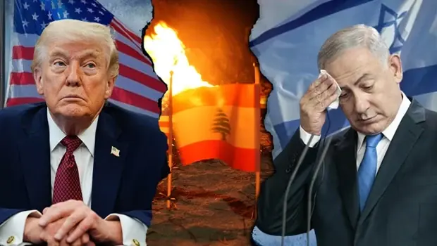 ABD Başkanı Donald Trump ve İsrail Başbakanı Binyamin Netanyahu bir görüşme sırasında.