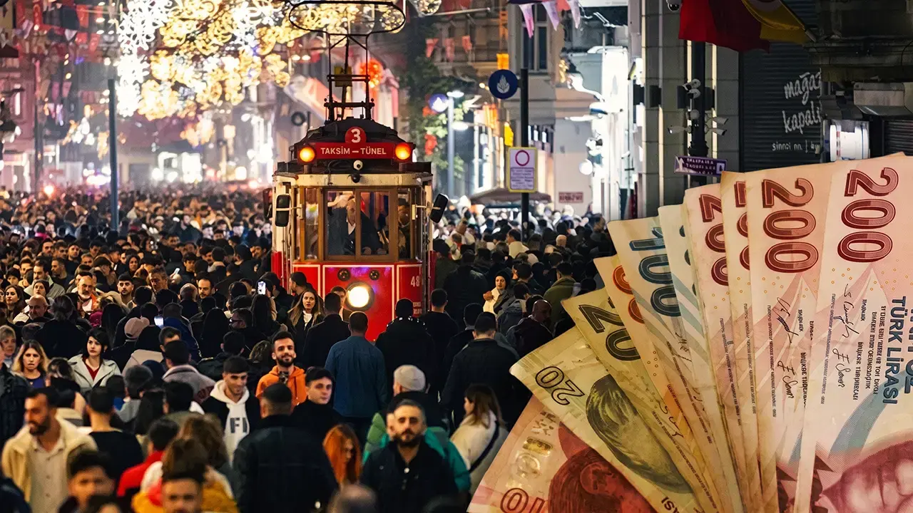 DİSK-AR raporuna göre işçi maaşlarındaki enflasyon ve vergi kaynaklı erimeyi gösteren grafik.