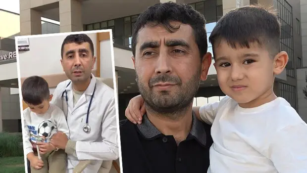 DMD hastası Rahmi Kerem ve doktor babası Haluk Keskin