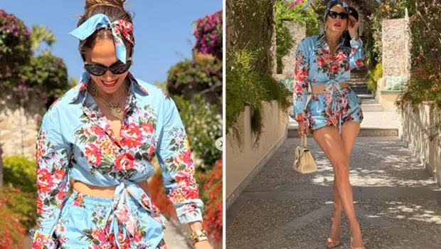Jennifer Lopez bir moda etkinliğinde görüntülendi.