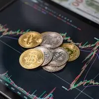 Kripto para piyasasında düşüşü temsil eden grafikler.