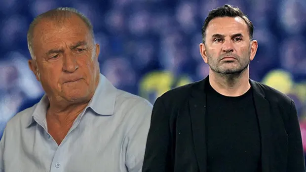 Galatasaray Teknik Direktörü Okan Buruk saha kenarında.