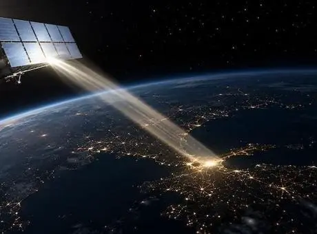 Reflect Orbital'ın yörüngedeki uydu ve ayna sistemi konsepti.