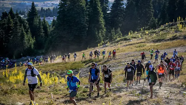 Uludağ Premium Ultra Trail yarışından genel bir görünüm.