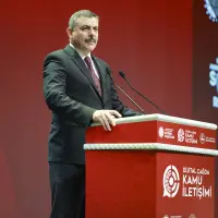 İçişleri Bakanı Mustafa Çiftçi açıklamalarda bulunuyor.