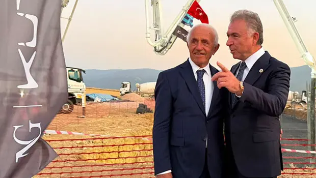 Kütahyaspor'un Yoncalı'daki yeni spor kompleksinin temel atma töreni.
