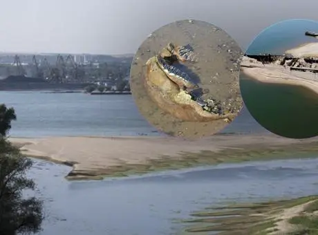 Tuna Nehri'nde su seviyesinin düşmesiyle ortaya çıkan tarihi kalıntılar.