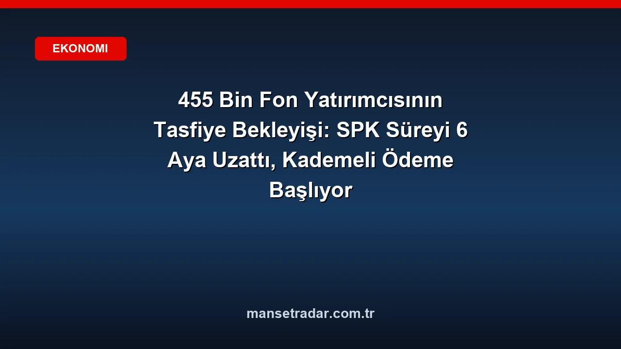 SPK 131 fonun tasfiye süresini 6 aya uzattı.