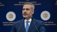 Dışişleri Bakanı Hakan Fidan ve Suriye Dışişleri Bakanı Şeybani ortak basın toplantısında