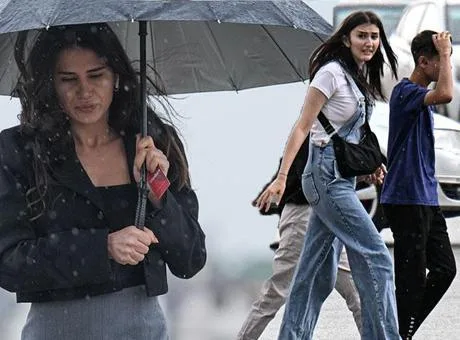 İstanbul'da Pazar akşamı başlayacak yağmur ve düşen sıcaklıklar.