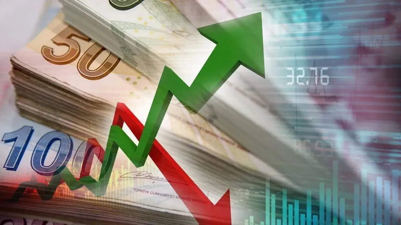 Enflasyon oranlarını gösteren bir grafik ve Türkiye bayrağı.