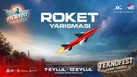 TEKNOFEST 2026 Roket Yarışması'nda genç mühendisler ve tasarladıkları roketler.