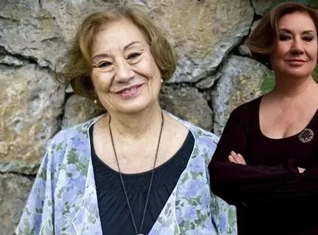 Usta oyuncu Gülsen Tuncer'in portresi.
