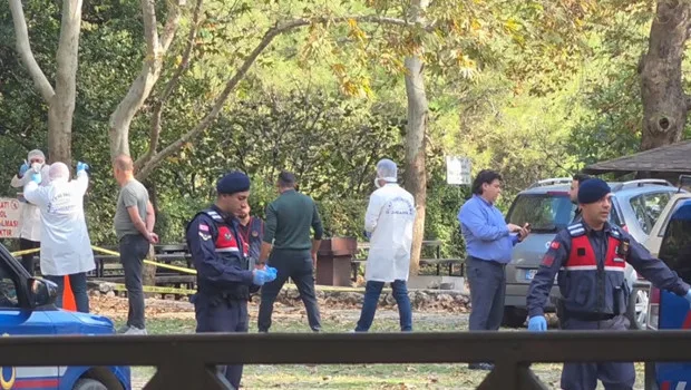 Adana Dağılcak Mesire Alanı'nda olay yeri ve jandarma ekipleri