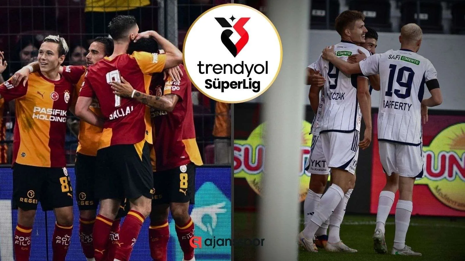 Galatasaray ve Kasımpaşa futbolcuları Rams Park'ta Süper Lig maçında mücadele ederken.