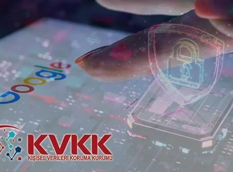 Google arama motoru ve kişisel veri güvenliği konsepti
