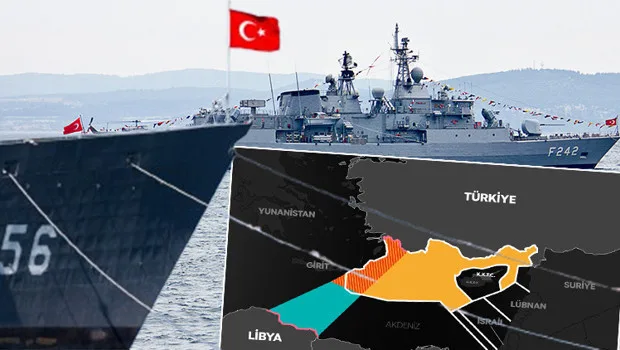 Libya Temsilciler Meclisi'nin Türkiye ile imzalanan deniz yetki alanları mutabakatını kabul ettiği oturumu simgeleyen görsel.