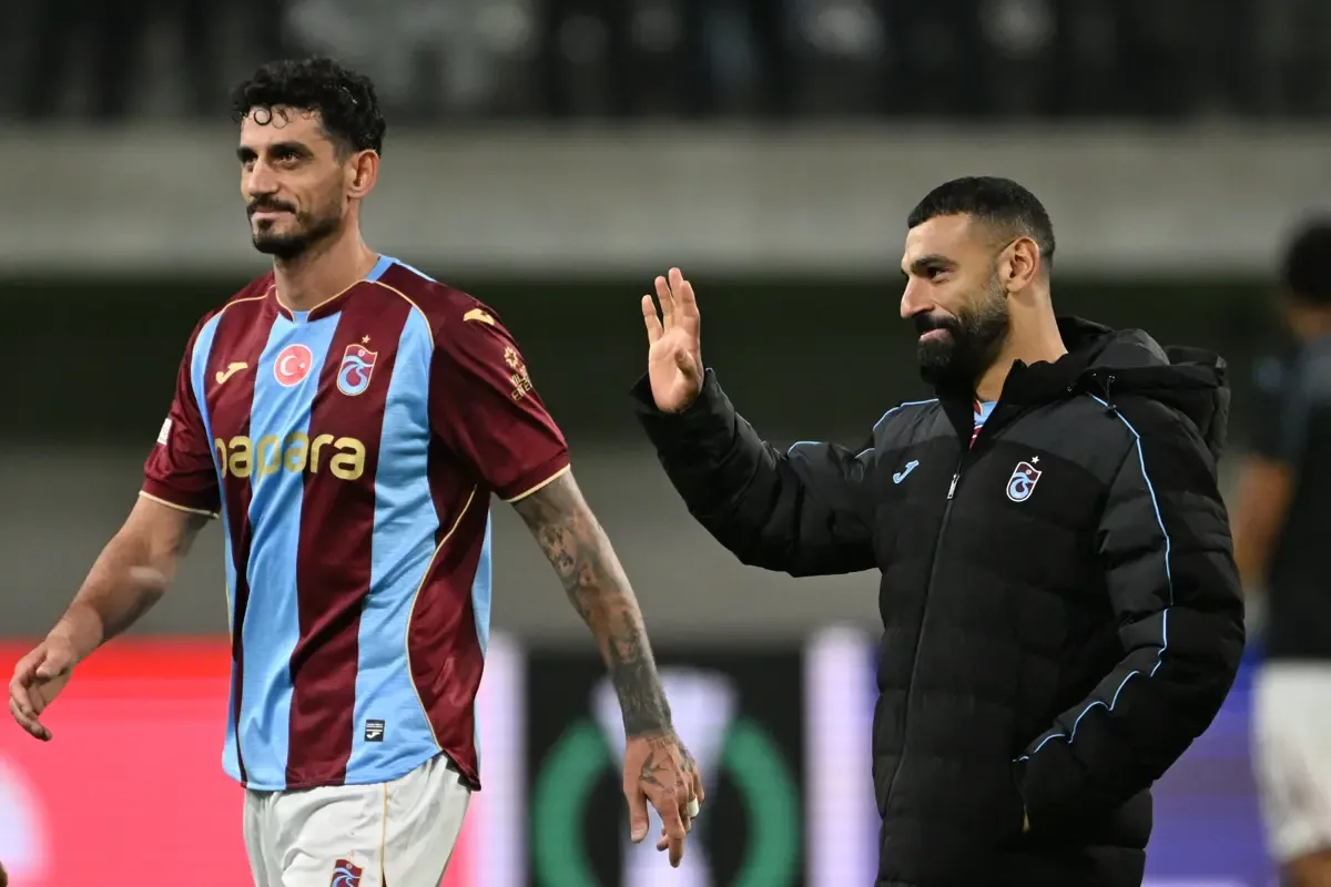 Muhammed Salah, Trabzonspor formasıyla gol sevinci yaşarken