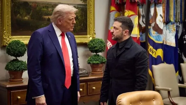 Beyaz Saray'da konuşan Donald Trump, Avrupa'daki göçmenlik sorununa dikkat çekiyor.