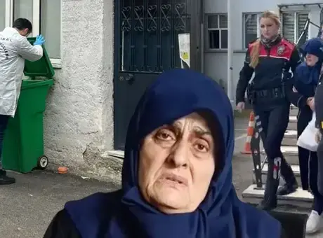 Bursa'da cinayetin işlendiği sokakta polis ekipleri inceleme yapıyor.