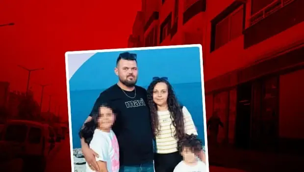 Market çalışanları tarafından engellenen bir şahsın eşini bıçakla ağır yaraladığı dehşet anı.