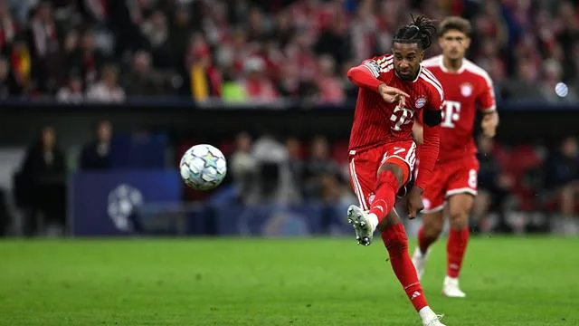 Szene aus dem Champions-League-Spiel des FC Bayern München in der Allianz Arena.