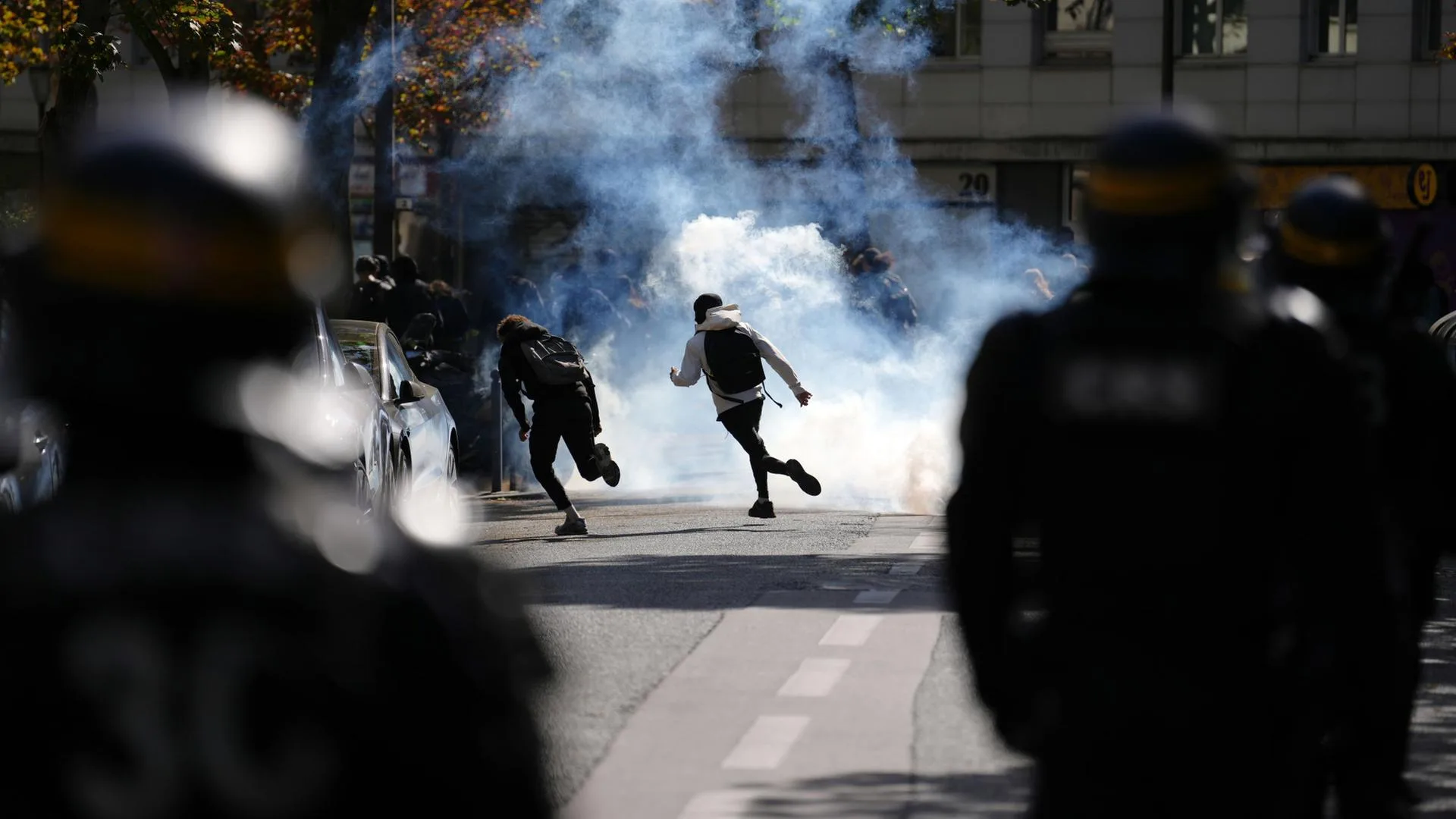 Polizeieinsatz bei Schülerprotesten in Frankreich