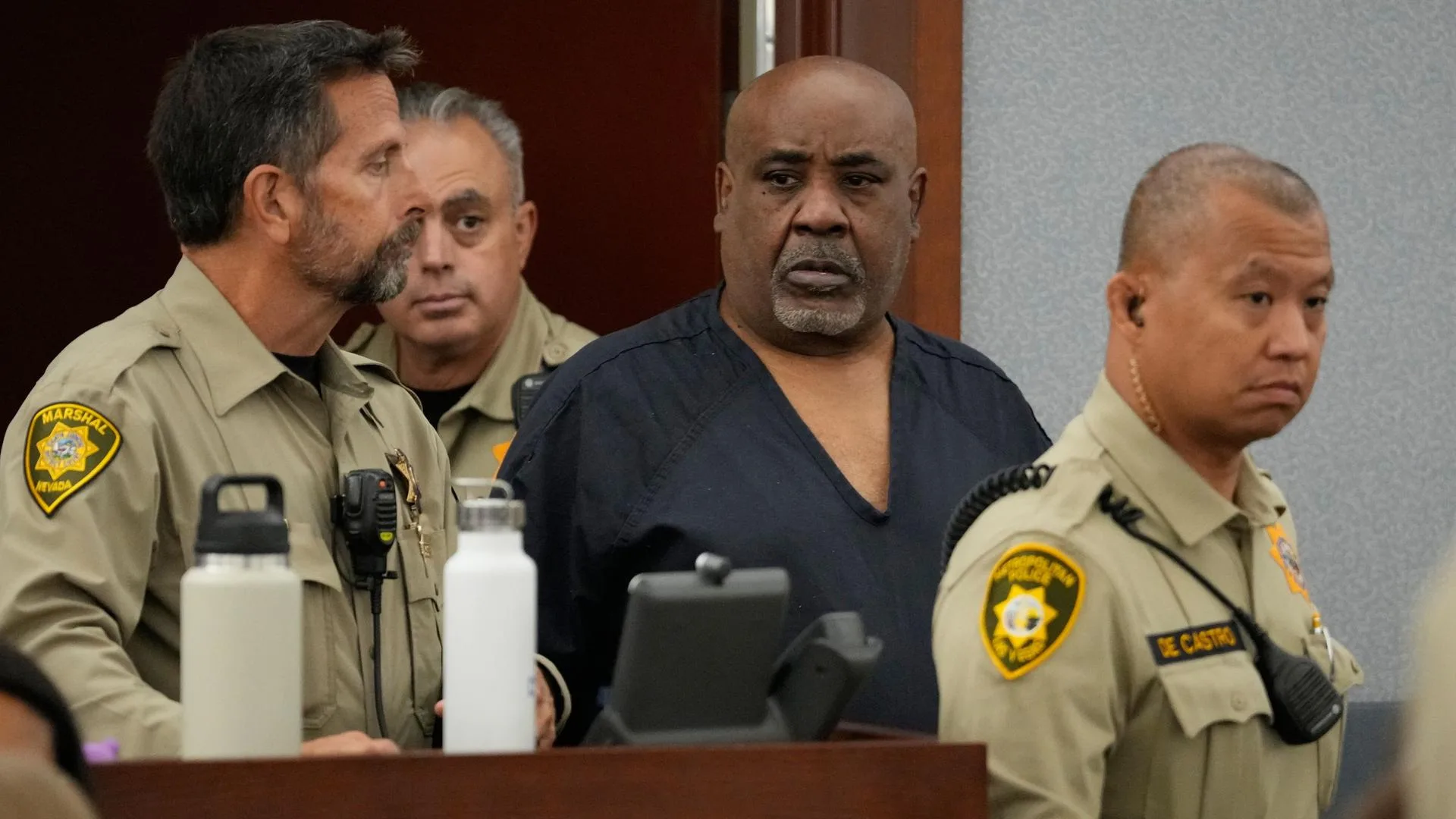 Gerichtssaal in Nevada bei der Urteilsverkündung im Prozess um den Mord an Tupac Shakur.