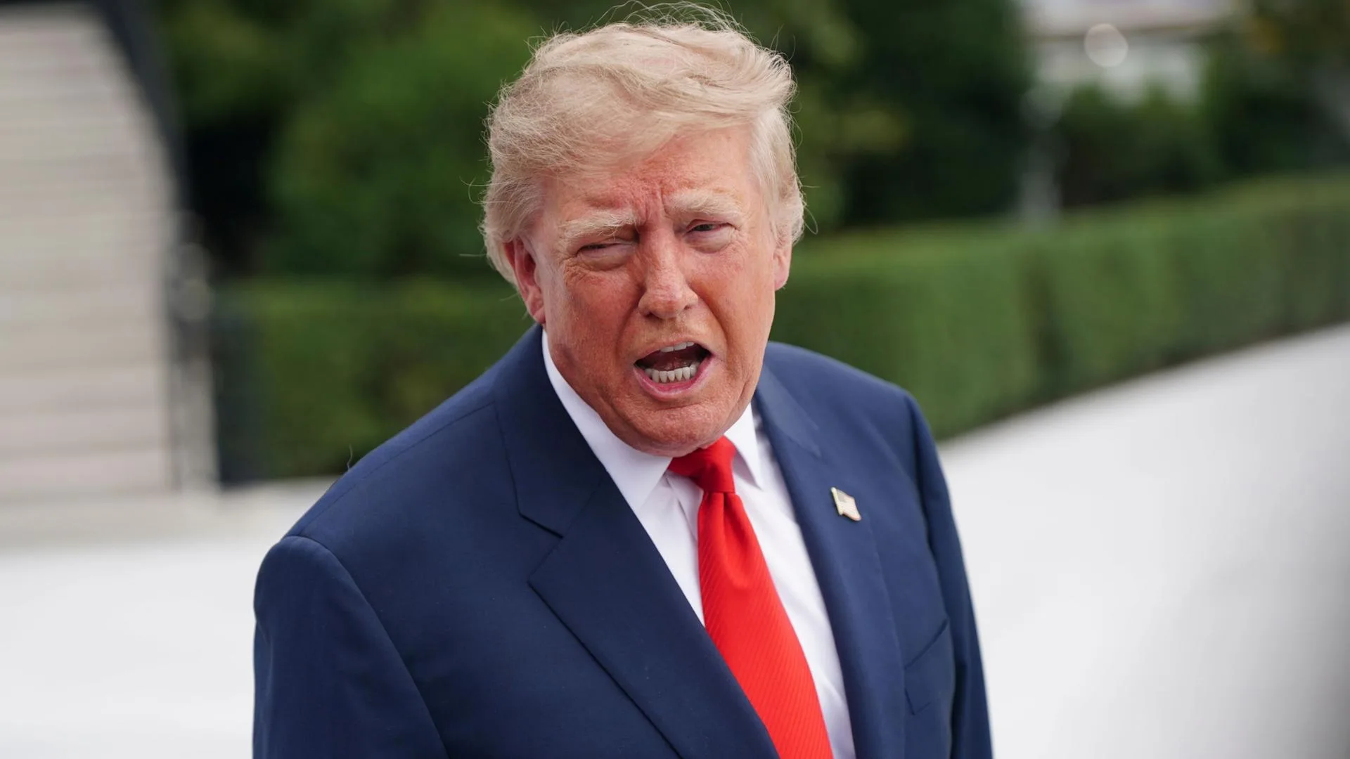 US-Präsident Donald Trump während einer Pressekonferenz im Weißen Haus.