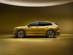 Volkswagen ID. Tiguan Elektro-SUV mit modernem, konservativem Design und Retro-Elementen.