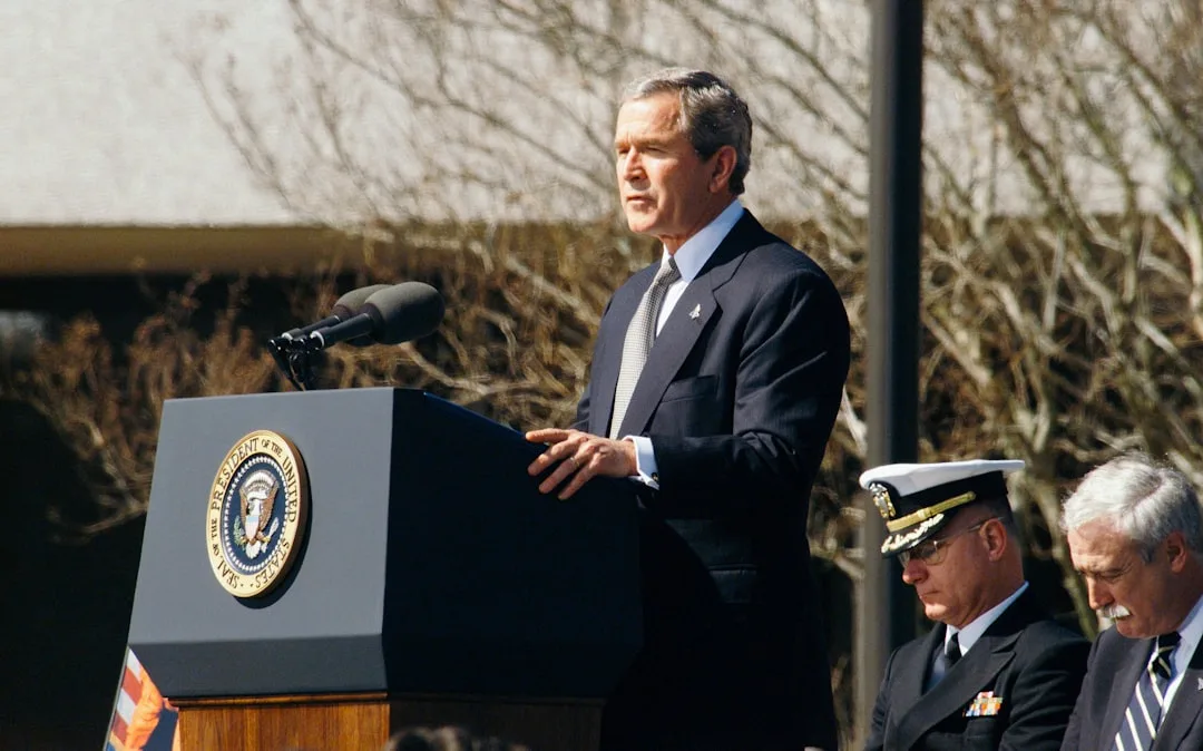 Former Bush chief of staff revisiting Emma E. Booker Elementary School, the site where President Bush was informed of the...