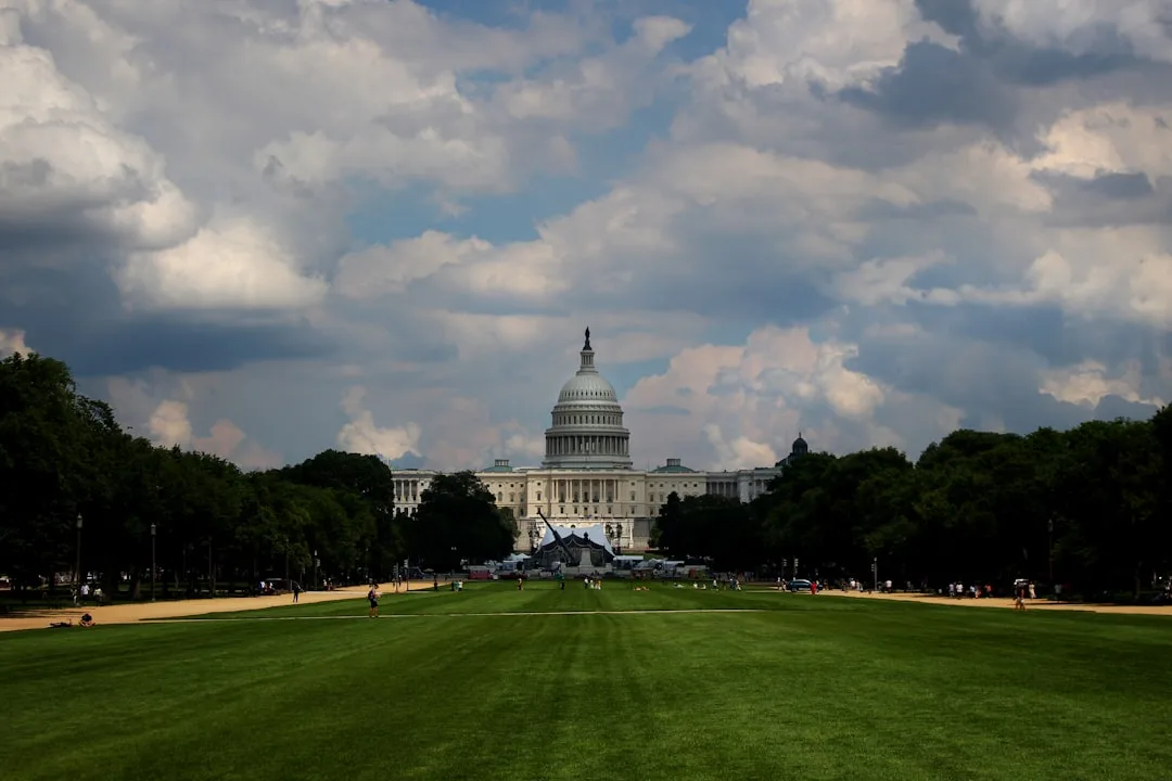 The U.S. Capitol building on a clear day.