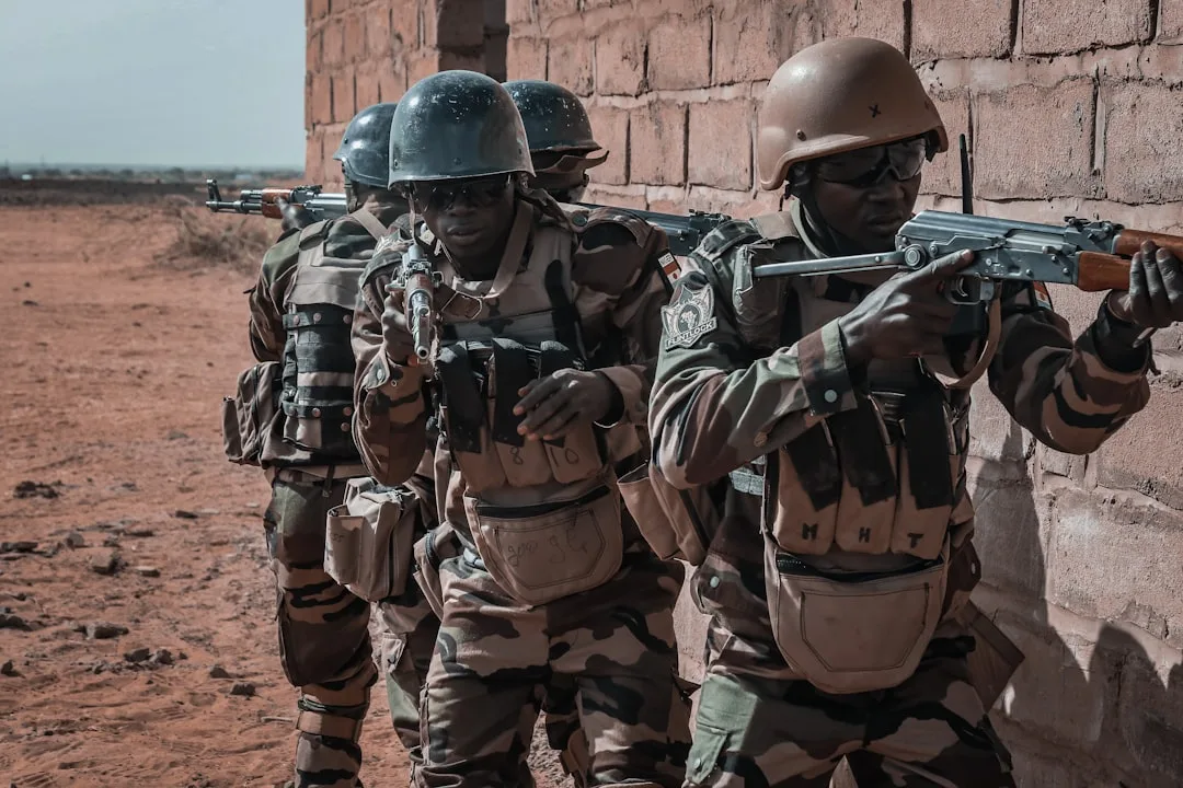 Taliban fighters with U.S.-supplied military equipment in Afghanistan.